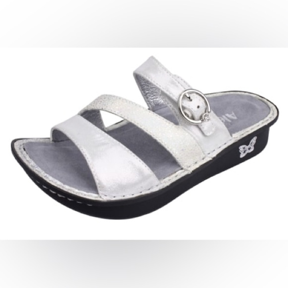 Algeria Colette Summer Nights Silver Sparkle Sandals - Picture 9 of 9